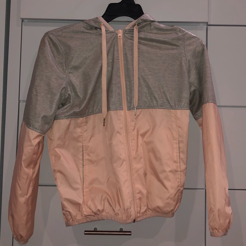 Pink & Grey Windbreaker
